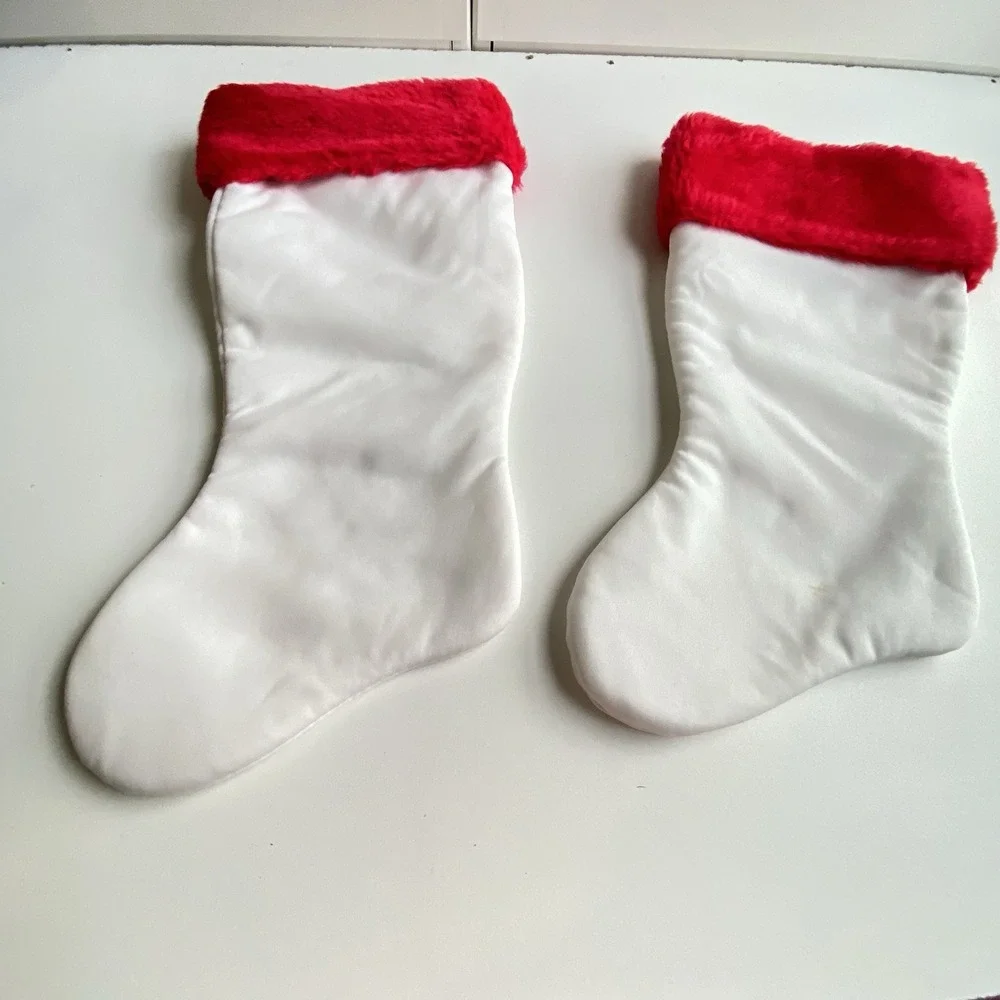 Vintage Giordano Morehead Bear‎ Puppy Santa Christmas Stocking 15